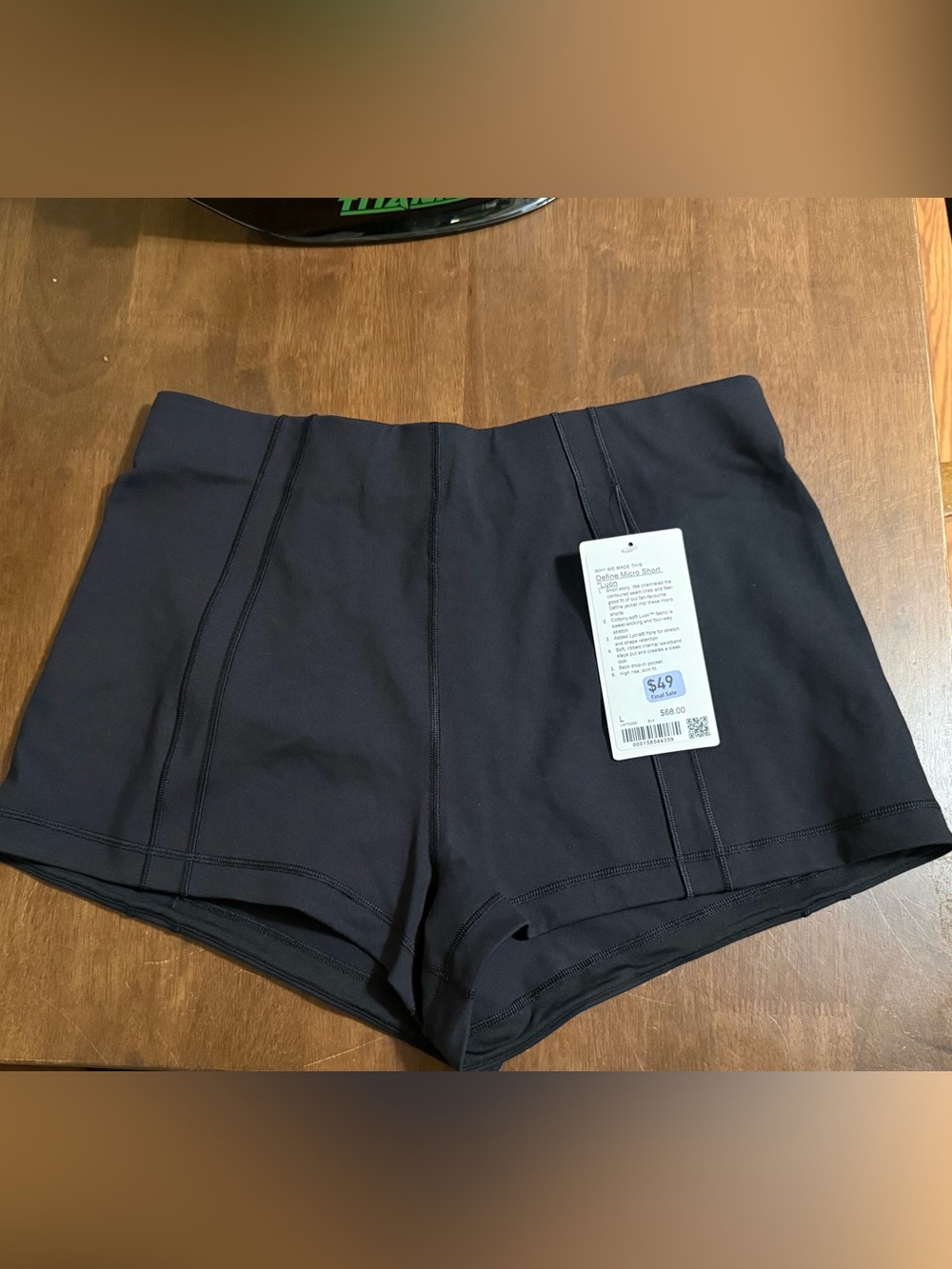 lululemon athletica High-Rise Black micro Shorts